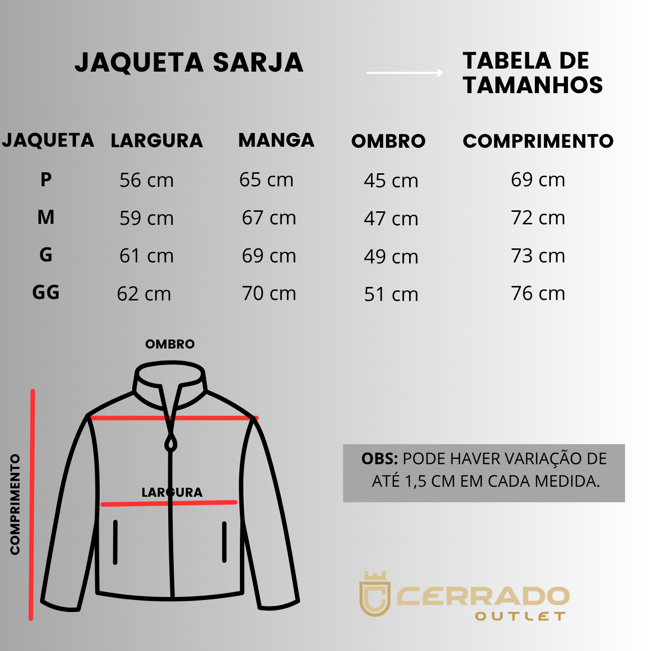JAQUETA SARJA